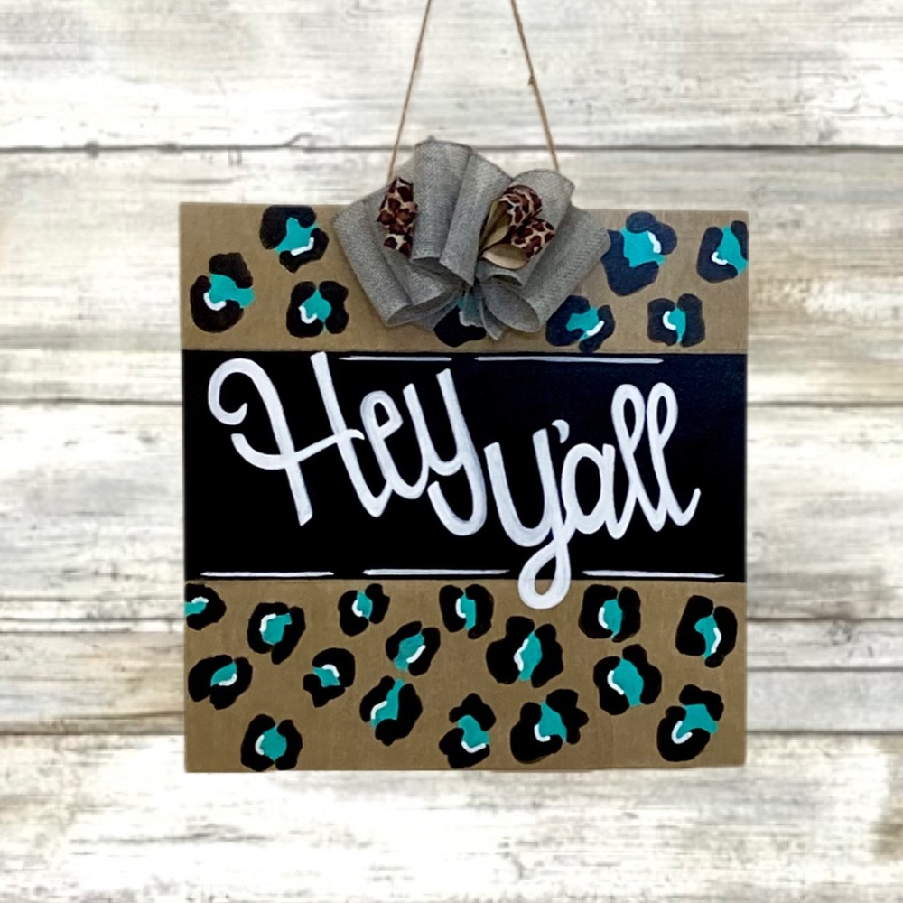 Handmade Hey Y’all Door Hanger